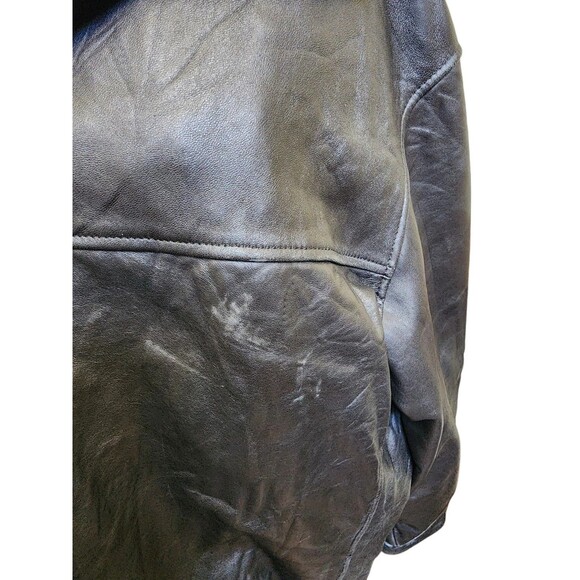 Knoles & Carter Lambskin Black Leather Jacket Size Medium Buttery Soft - Picture 2 of 12